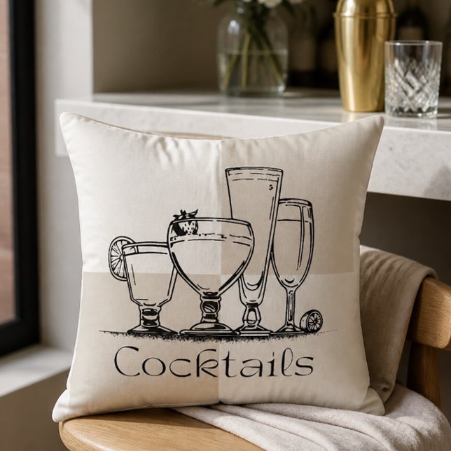 Vierkante Cocktails Kussen (Creator heeft geüpload)