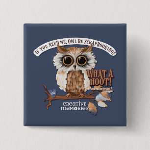 Vierkante Croptoberfest Button