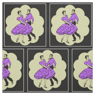 Vierkante Dansers Landdansers Dragen PurpleCheck Stof