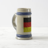 vierkante duitse vlag gedraaid bierpul (Voorkant links)