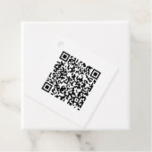 Vierkante Favor Tags met Aangepast QR Code Design Bedankjes Labels (In situ)