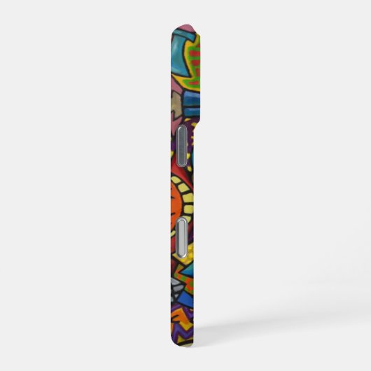 Vierkante Fear City Phone cases van Casagiovanovic iPhone Hoesje (Rechterkant)