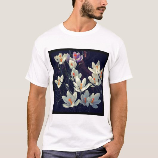 Vierkante foto - Crocuses T-shirt (Voorkant)