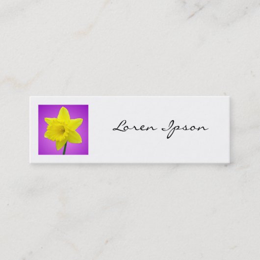 Vierkante foto - Daffodil 02 Mini Visitekaartje (Voorkant)