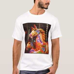 Vierkante foto - Draaimolenspaarden 02 T-shirt