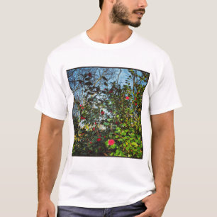 Vierkante foto - Magnolia struik 01 T-shirt
