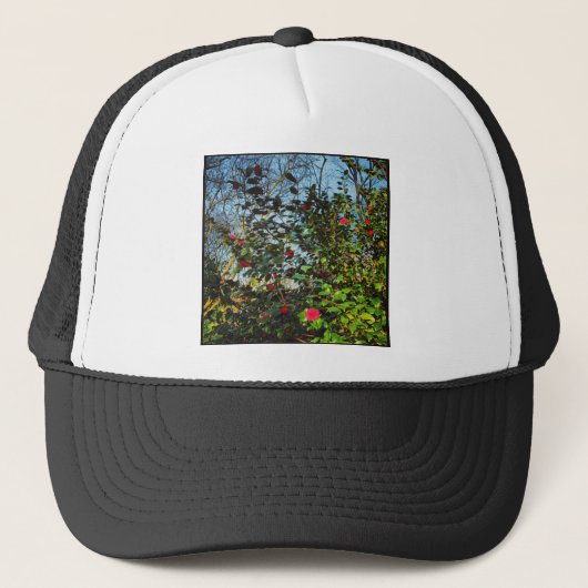 Vierkante foto - Magnolia Struik 01 Trucker Pet (Voorkant)