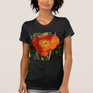 Vierkante foto - Oranje papaver T-shirt