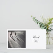 Vierkante foto - Schaduwen Bedankkaart (Staand voorkant)