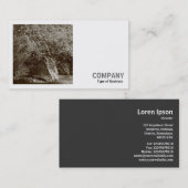 Vierkante foto (v2) - Holly Tree - Sepia Visitekaartje (Voorkant / Achterkant)