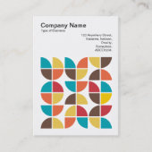 Vierkante foto (v3) - Abstracte geometrische 11042 Visitekaartje (Voorkant)