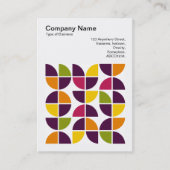 Vierkante foto (v3) - Abstracte geometrische 11042 Visitekaartje (Voorkant)