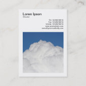 Vierkante foto (v3) - Cumulus Cloud Visitekaartje (Achterkant)