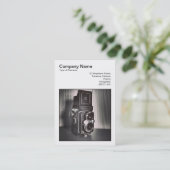 Vierkante foto (v3) - TLR-camera Visitekaartje (Staand voorkant)