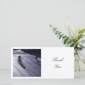 Vierkante foto - Zonnige kant Bedankkaart (Staand voorkant)