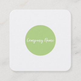vierkante groene stip visitekaartje