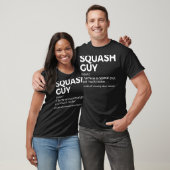 Vierkante Guy Definition Squash Player T-shirt (Unisex)