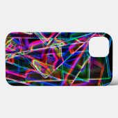 Vierkante hoeken in lijn en neonkleurig Case-Mate iPhone case (Achterkant (horizontaal))