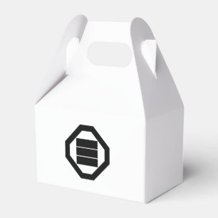 Vierkante Kanji-tekens voor drie in Oshiki Bedankdoosjes