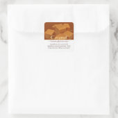  vierkante karamels Stickers (Tas)