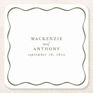  VIERKANTE KARTONNEN ONDERZETTER