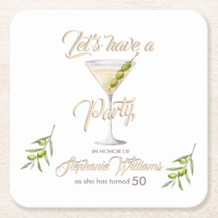  VIERKANTE KARTONNEN ONDERZETTER