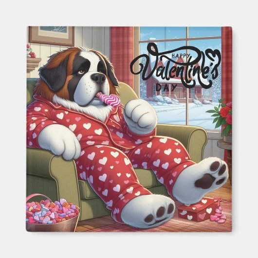 Vierkante Magneet / Valetine thema (Voorkant)