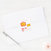 Vierkante Noodsituatie Pet Alert Stickers (Envelop)