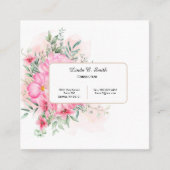 Vierkante oproepkaart contactkaartje (Voorkant)