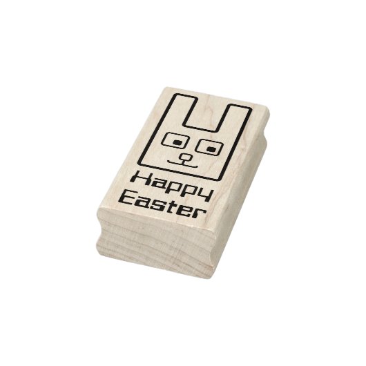 Vierkante paashaas rubberen stempel (Stempel)