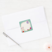 Vierkante Pasen Stickers (Envelop)