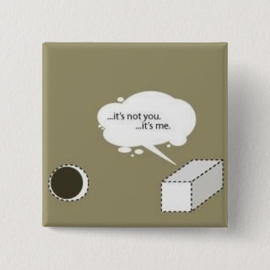 vierkante peug; ronde opening vierkante button 5,1 cm (Voorkant)