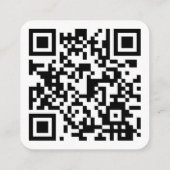 Vierkante QR-coderekaart Visitekaartje (Achterkant)