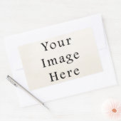 Vierkante rechthoek sticker - Aangepaste stickers (Envelop)