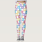 Vierkante regenboog leggings (Voorkant)