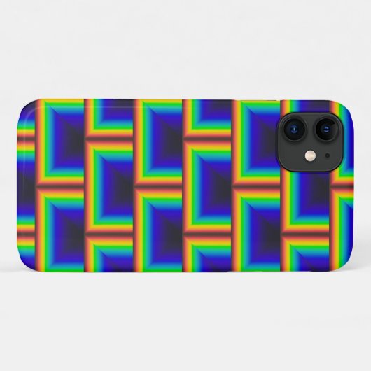 vierkante schalen met zonnespectrum Case-Mate iPhone case (Achterkant (horizontaal))