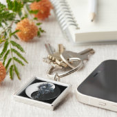 Vierkante Sleutelring van de Draak van Yang van Sleutelhanger (Zijkant)