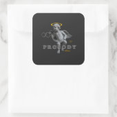 Vierkante sticker (Tas)