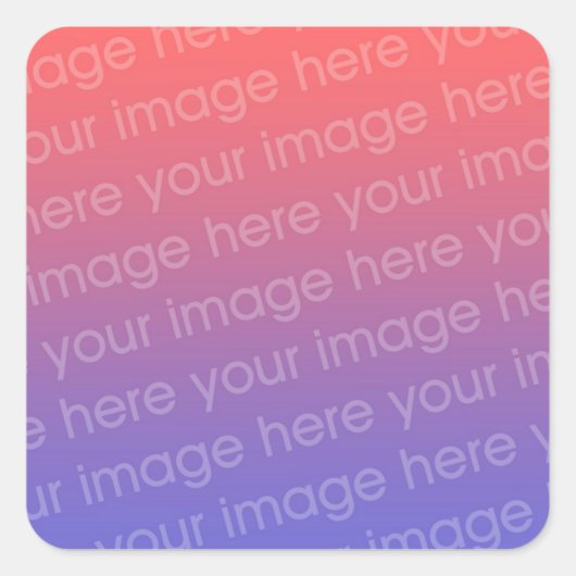 Vierkante sticker foto 4 door 3 (Voorkant)