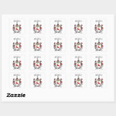 Vierkante sticker McCarthy achternaam en schild (Vel)