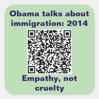 Vierkante Stickers, blad van zes 3 inch stickeStic Sticker