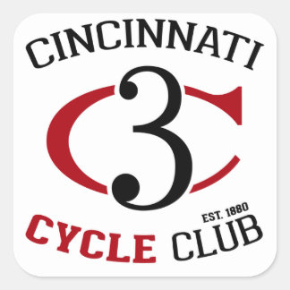 Vierkante Stickers met Volledige CCC Logo