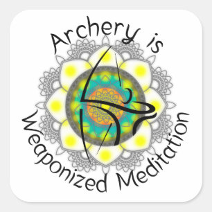 Vierkante stickers voor boog hoesjes