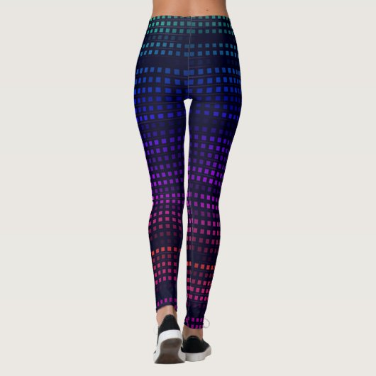Vierkante Stippen Leggings (Achterkant)