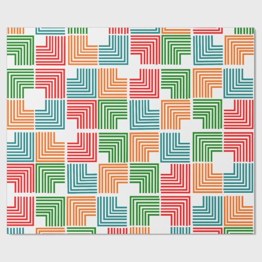 Vierkante threads cadeaupapier (Vlak)