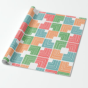 Vierkante threads cadeaupapier