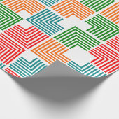 Vierkante threads cadeaupapier (Hoek)