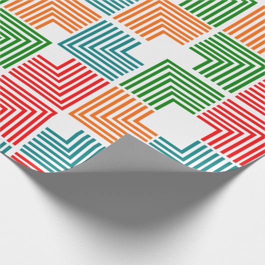 Vierkante threads cadeaupapier (Hoek)