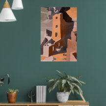 Vierkante toren huis in Mesa Verde, Colorado