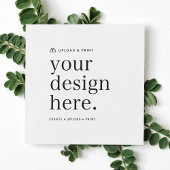 Vierkante uitnodiging | Ontwerp uploaden 13,3 cm d